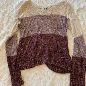 Long sleeve stripe sweater